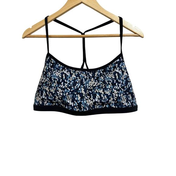 Calme Johnny was endurance sports bra ll navy polka dots size XXL NEW - Picture 1 of 6